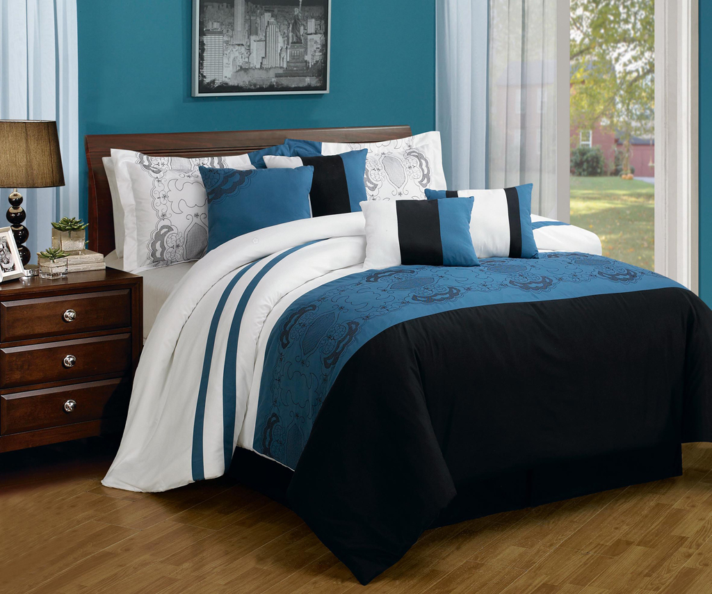 Comforter Sets Concept Blue Queen Comforter Queen Sartor Blue And within sizing 1024 X 854