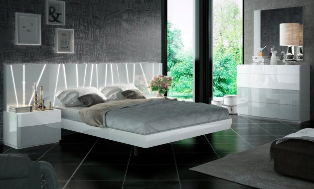 Contemporary European Style Bedroom Set with measurements 1700 X 1000