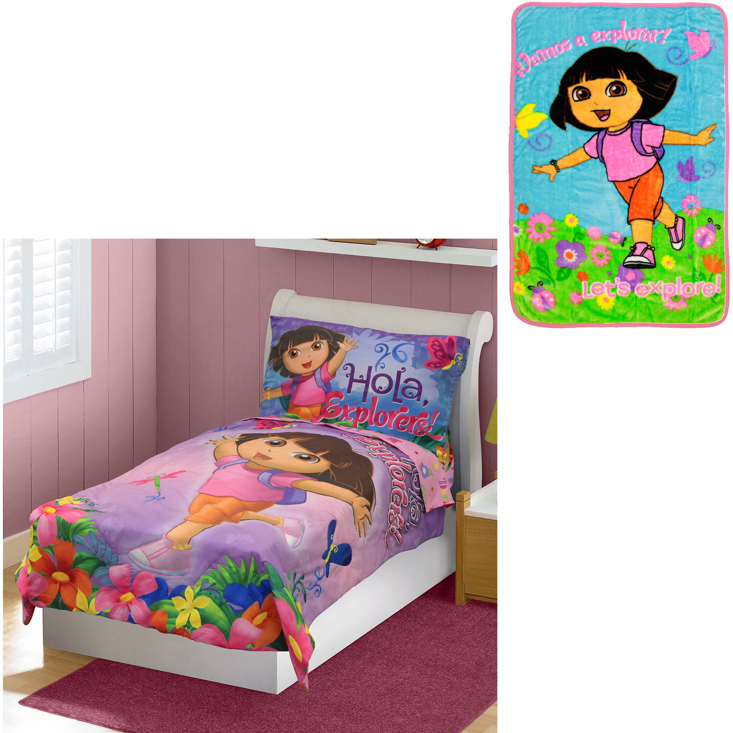 Cool Dora The Explor Nick Dora The Explorer Toddler Bed Set With B inside proportions 1500 X 1500