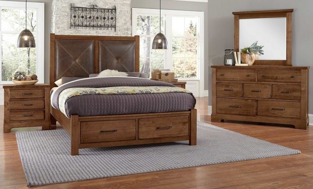 Cool Rustic Solid Maple 4 Piece Bedroom Set with sizing 1500 X 1168