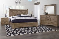 Cool Rustic X Style Bedroom Set W One Side Storage Stone Grey intended for measurements 1143 X 900