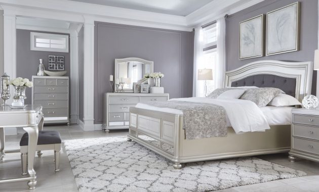 Coralayne Silver Bedroom Set intended for sizing 2200 X 1172