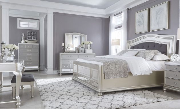 Coralayne Silver Bedroom Set with proportions 2200 X 1172