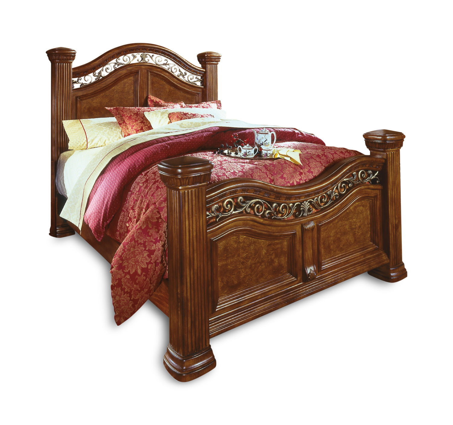 Cordoba King Poster Bed Hom Furniture Furniture Stores In with dimensions 1500 X 1409