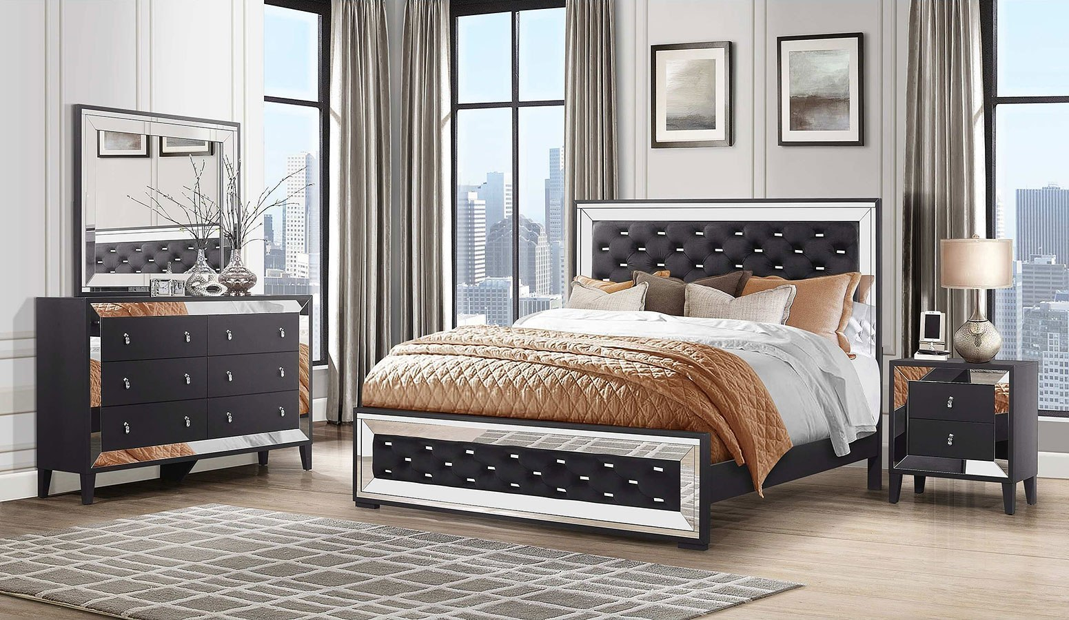 Cordoba Panel Bedroom Set for dimensions 1551 X 900