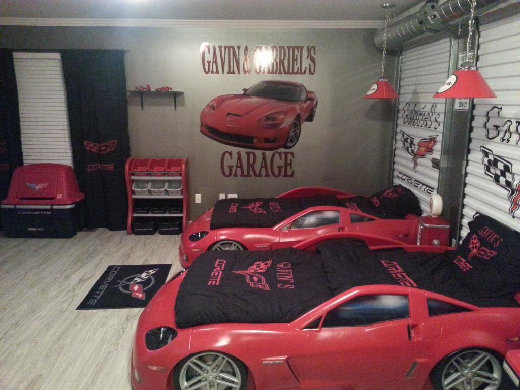 Corvette Bedroom Set For Kids Disney Cars Room Race Car Bed Car pertaining to size 1024 X 768