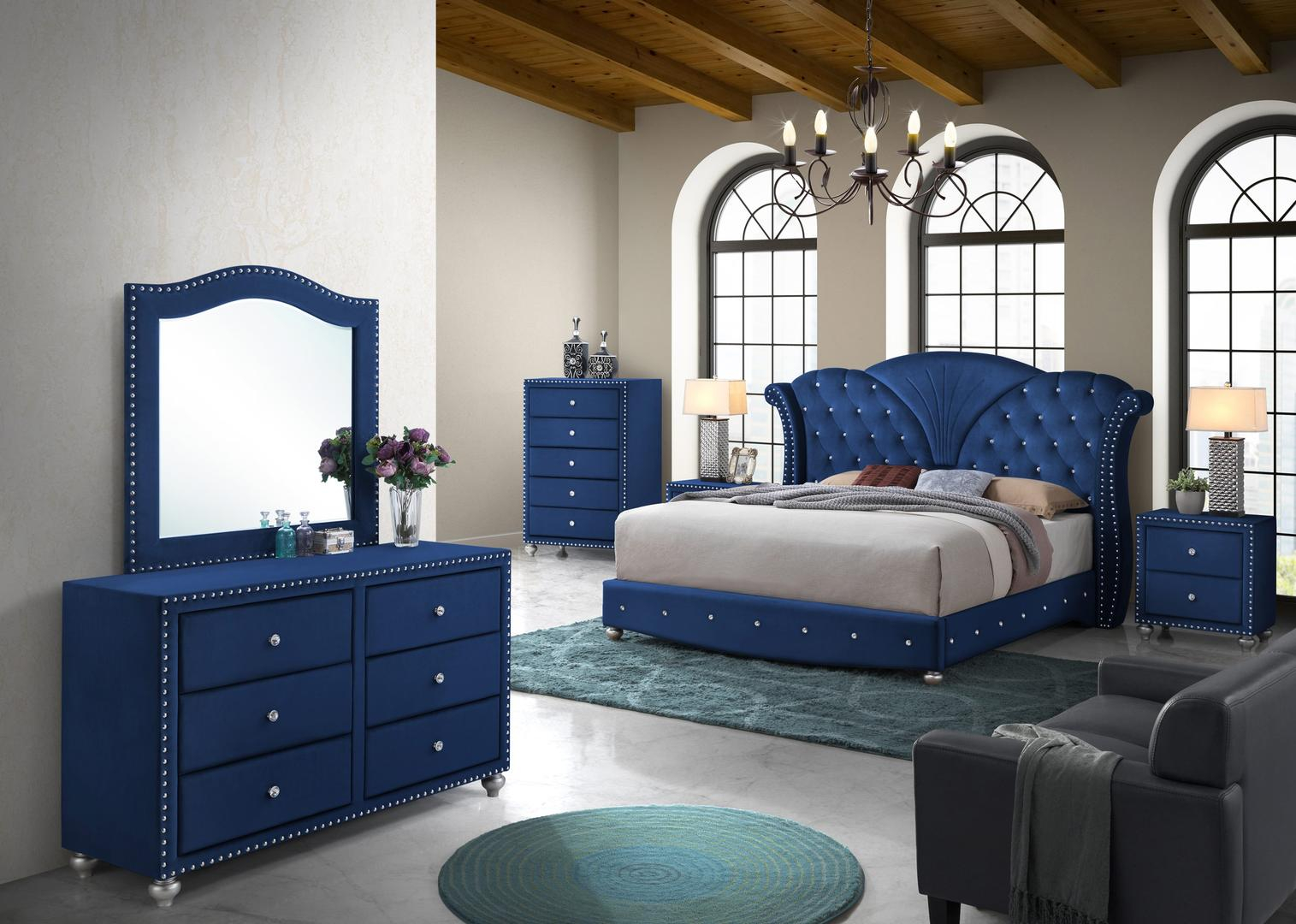 Cosmos Furniture Alana 6 Piece Queen Size Bedroom Set inside size 1515 X 1080