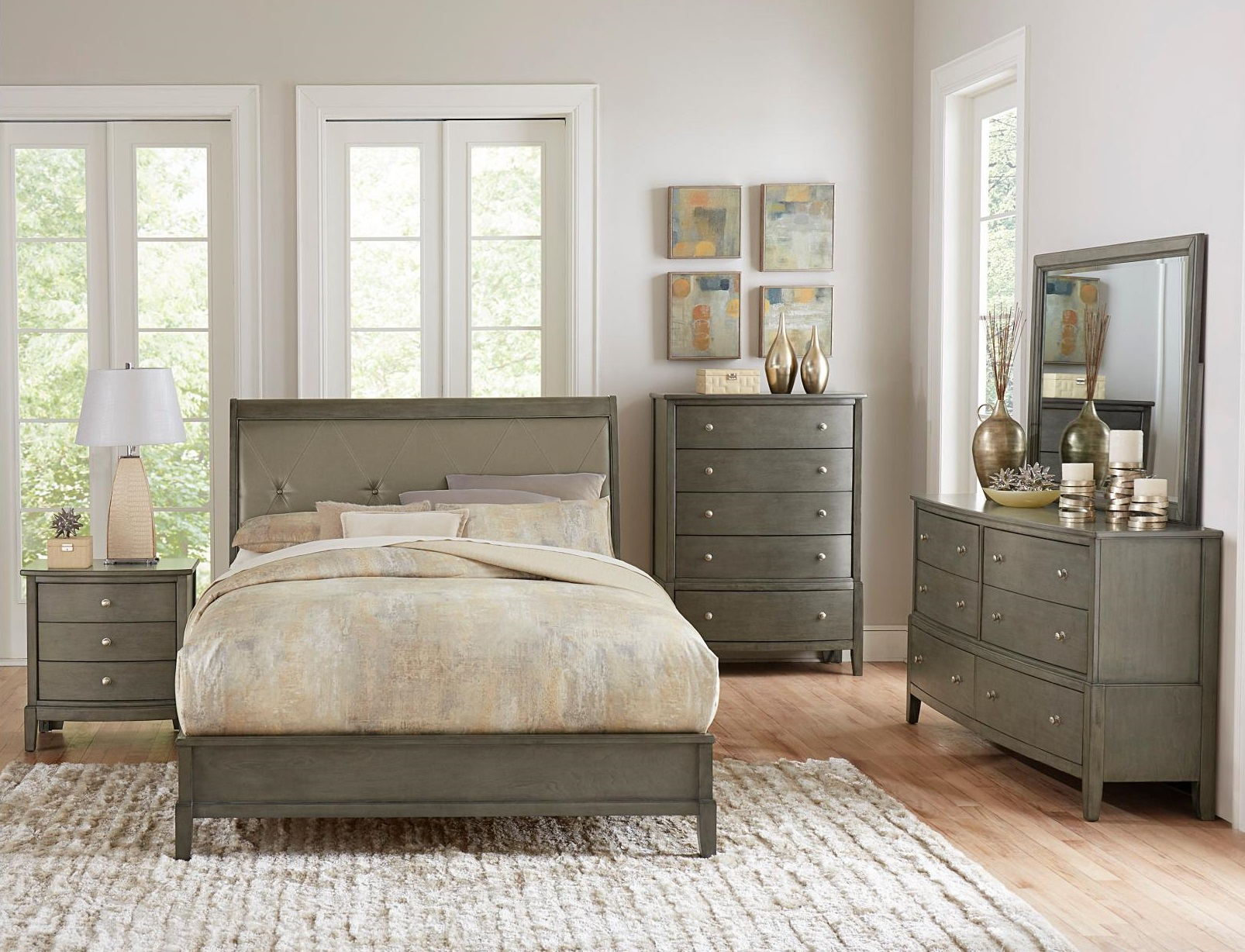 Cotterill Gray 4 Piece Cal King Bedroom Set with proportions 1606 X 1228