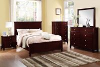 Country Living Bedroom Furniture Classic Dark Brown Color 4pc Set Queen Size Bed Dresser Mirror Nightstand pertaining to size 2362 X 1531