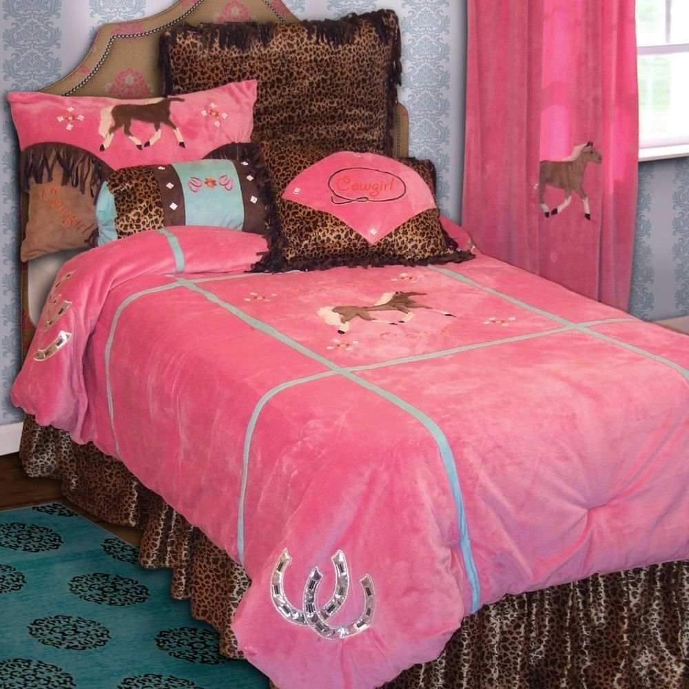 Cowgirl Leopard Bedding Set Western Horse Kids Ba Warren with proportions 1000 X 1000