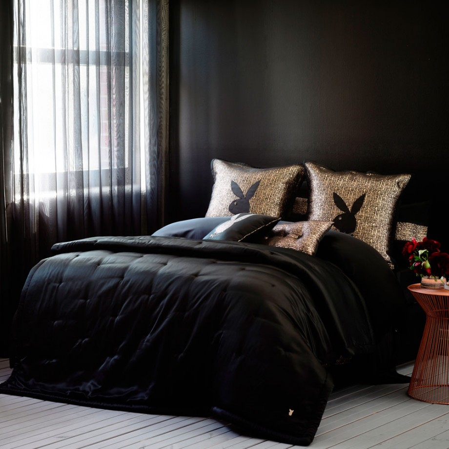 Cozy Black And White Playboy Bedroom Set On We Heart It throughout measurements 920 X 920