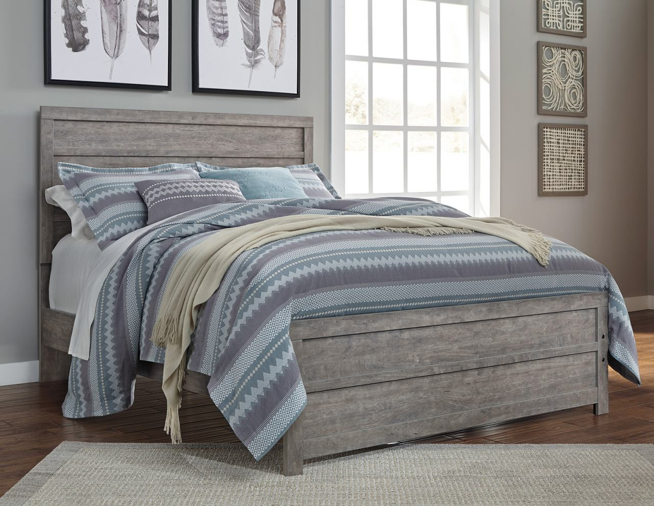 Culverbach Queen Panel Bed In Gray inside proportions 1280 X 989