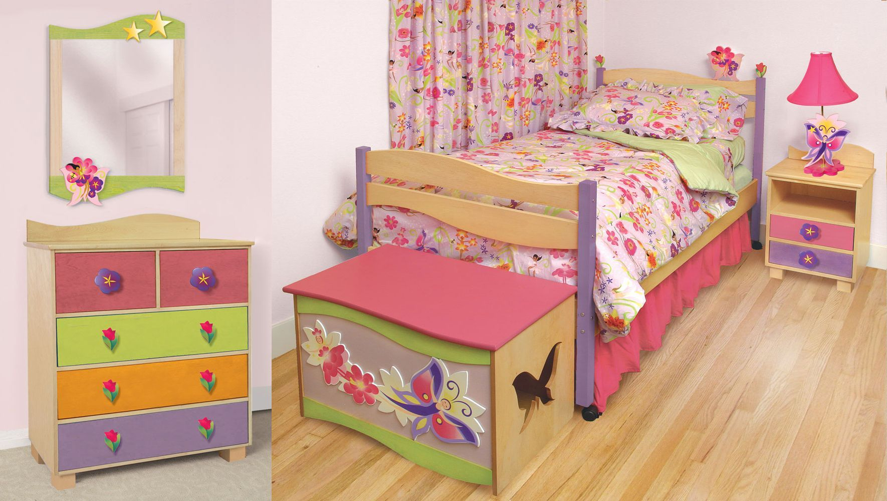 Cute Minimalist Bedroom Set For Toddler Girl Complete With Dresser regarding dimensions 1770 X 1000