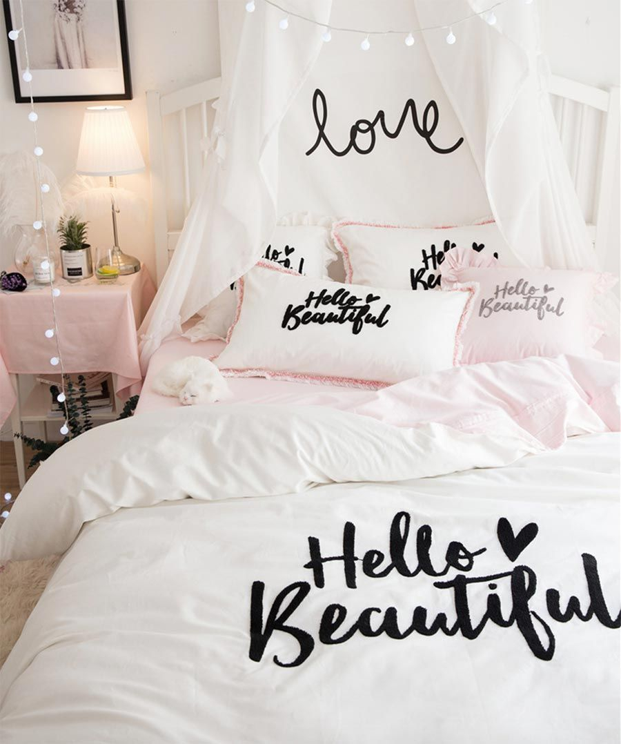 Cute Princess Bedding Set Cotton Adult Teen Girlfull Queen King with regard to proportions 900 X 1078