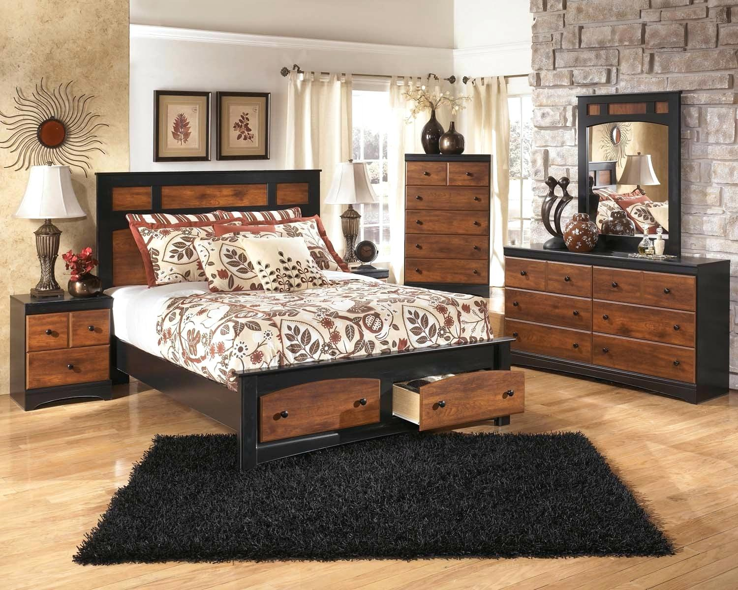 Dark Brown Bedroom Set In Furniture Ms 2 Piece Trudell in sizing 1500 X 1200