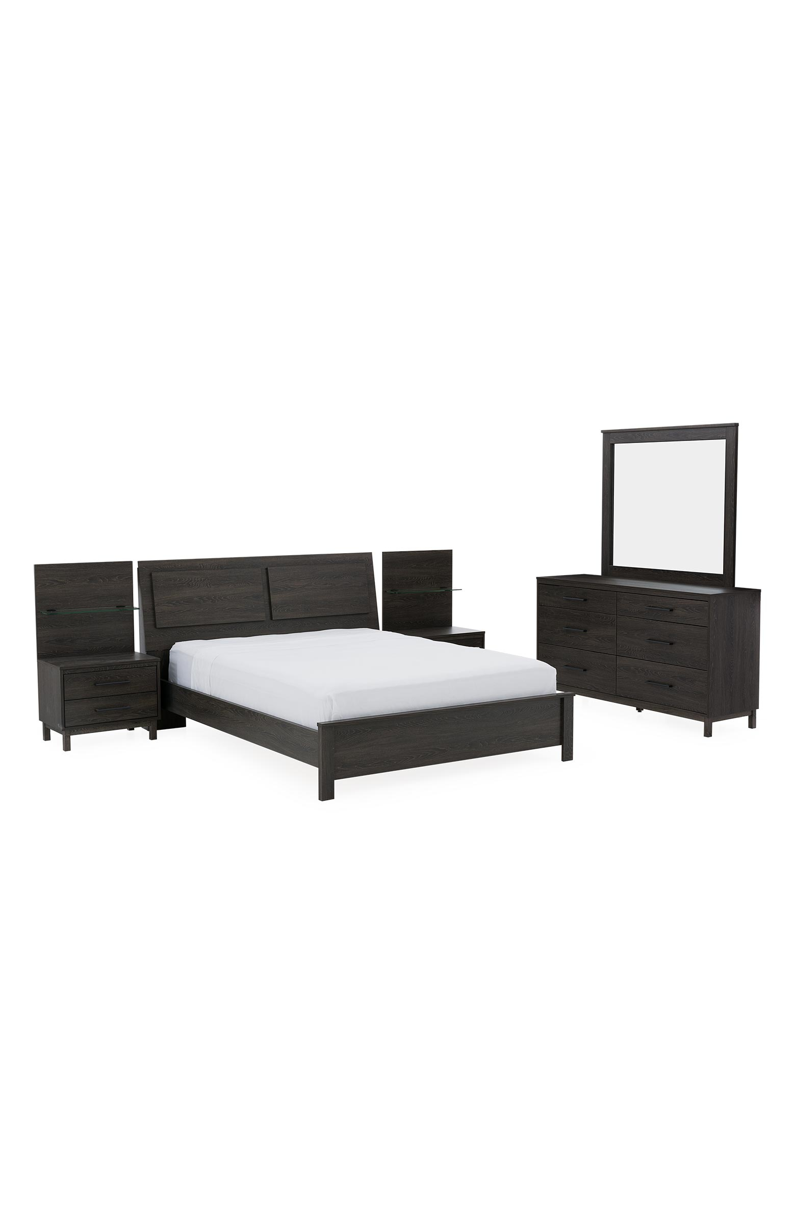 Dark Grey Bedroom Set King within size 1557 X 2412