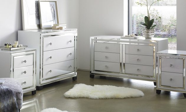 Dash White Mirrored Bedroom Collection inside measurements 1600 X 1600