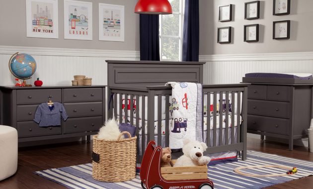 Davinci 3 Piece Nursery Set Autumn 4 In 1 Convertible Crib Changer And Jayden 6 Drawer Dresser In Slate with regard to sizing 1200 X 1200