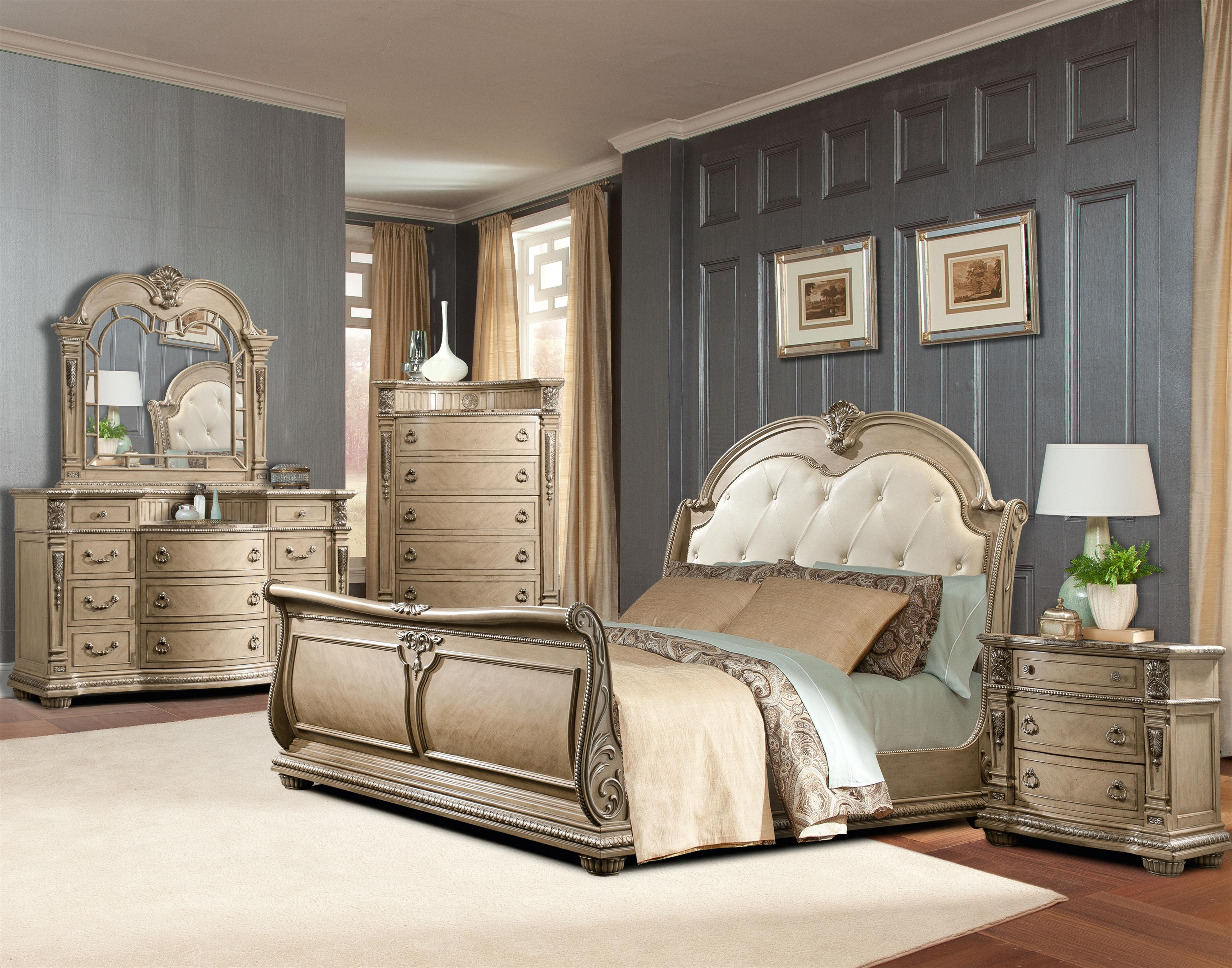 Davis Direct Monaco Traditional Five Drawer Chest With Embossed regarding proportions 4000 X 3142