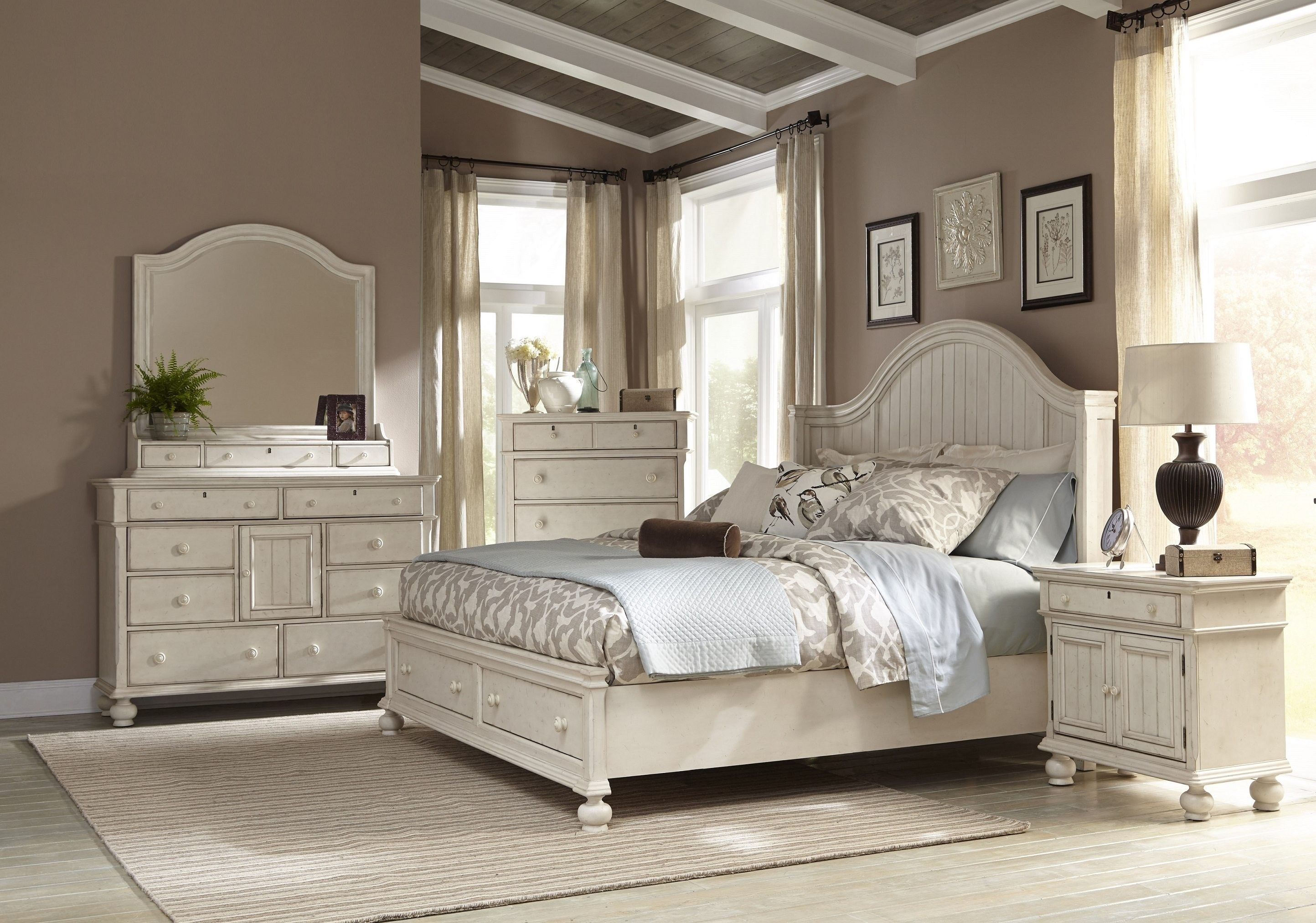 Decorating Ideas For Off White Bedroom Furniture Elegant White Queen inside proportions 2887 X 2024