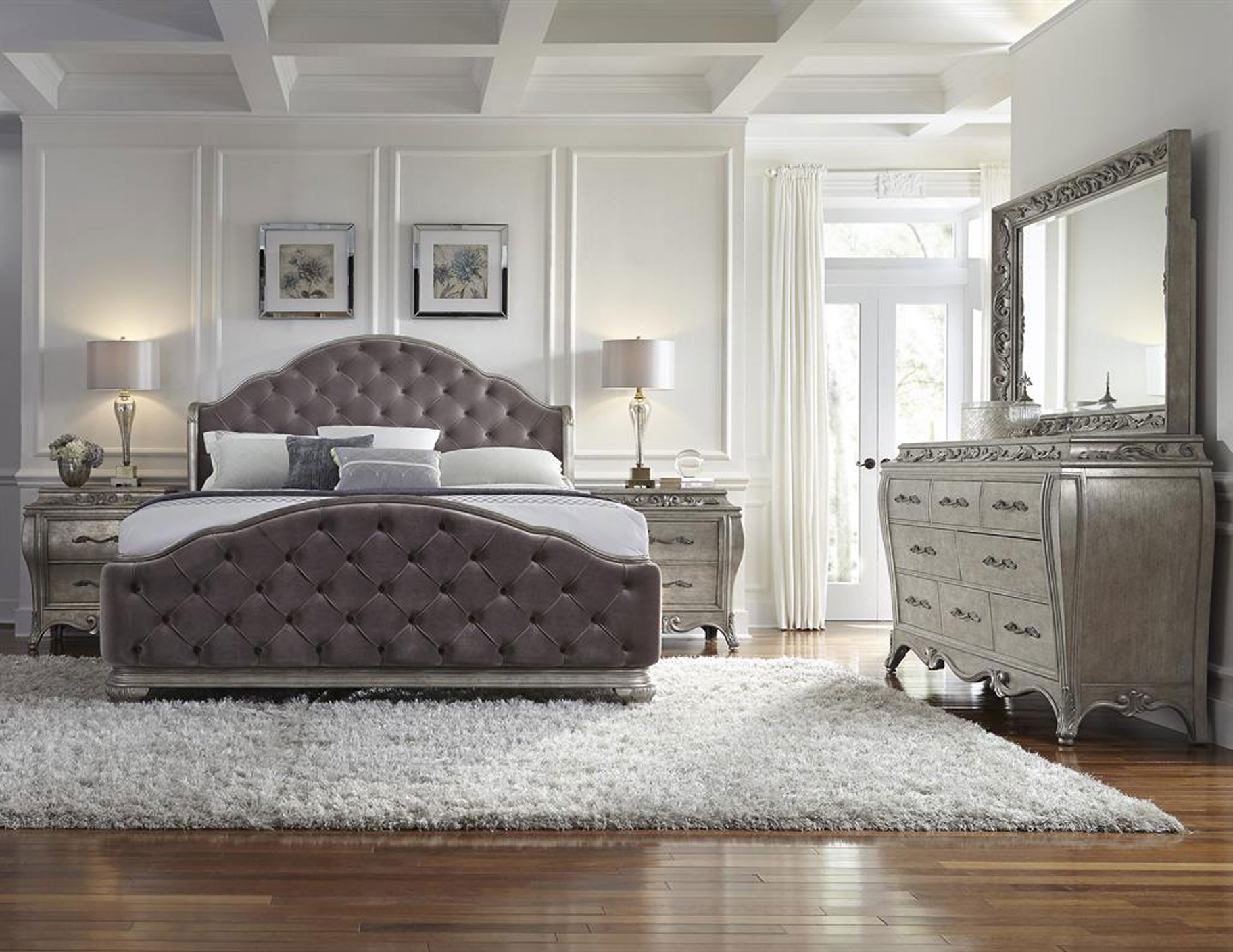 Decoration Remarkable Tufted Bedroom Sets For Enhance Your Awesome inside proportions 1824 X 1409