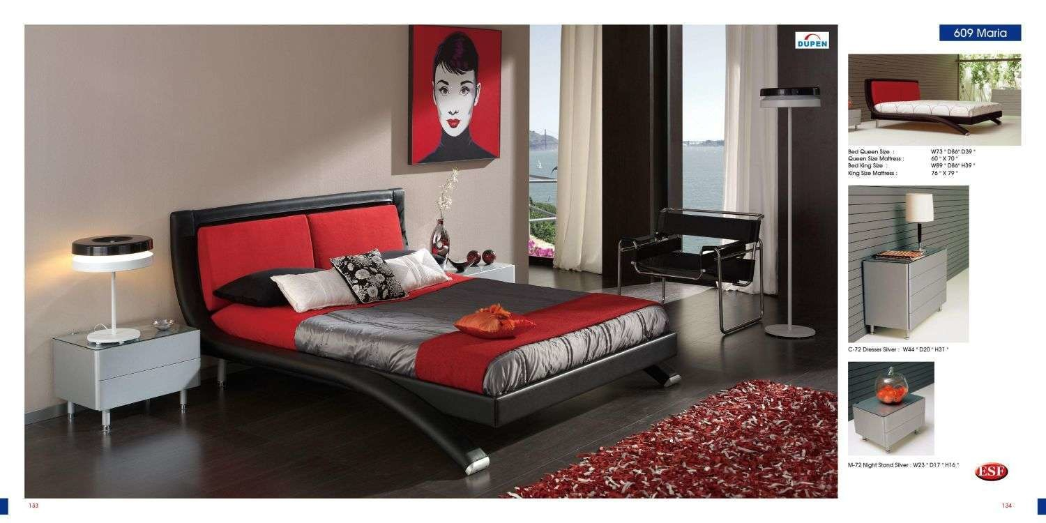 Delightful Red White Bedrooms That You Are Going To Make Right Away in dimensions 1500 X 750