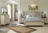 Demarlos 4pc Upholstered Panel Bedroom Set In Parchment White with regard to measurements 1280 X 1024