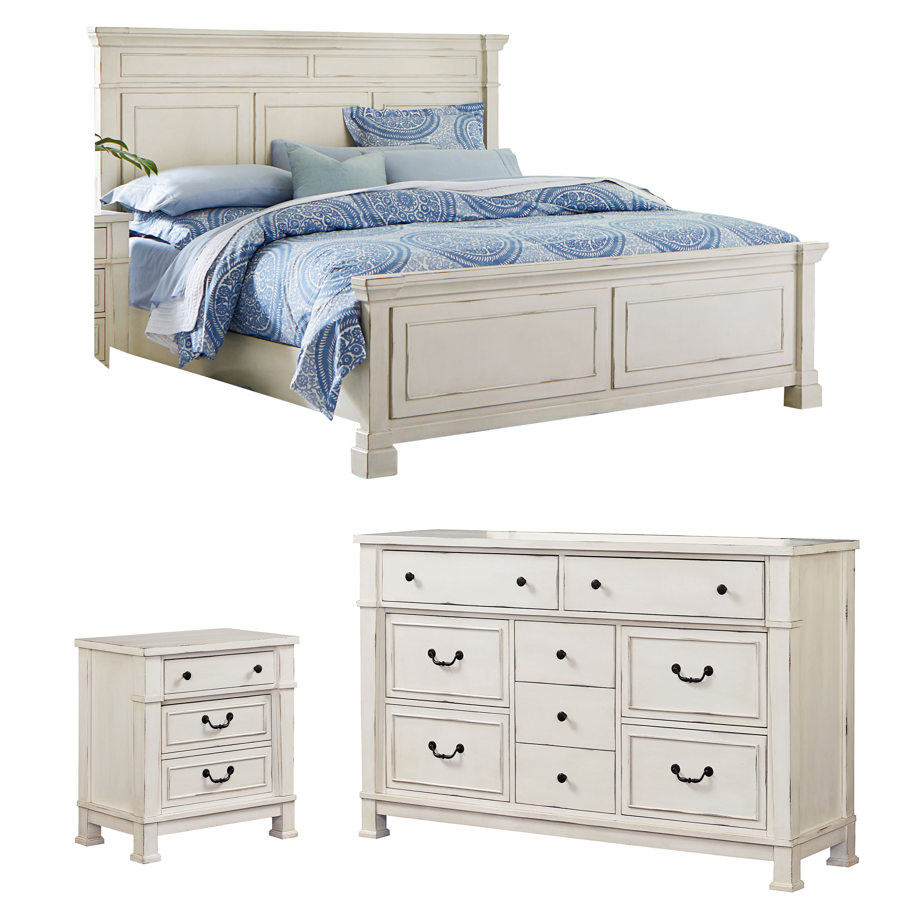 Derwent Standard Configurable Wood Bedroom Set within measurements 3000 X 3000