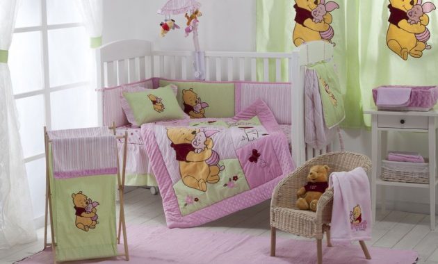 Details About 4 Piece Unisex Winnie The Pooh Ba Crib Bedding Cot inside measurements 955 X 1000