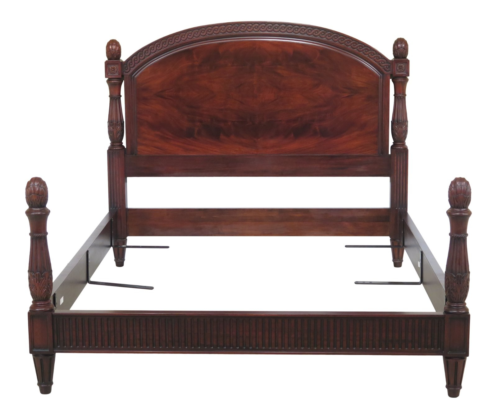 Details About 47150ec Henkel Harris Queen Size Mahogany Bed inside sizing 1600 X 1350