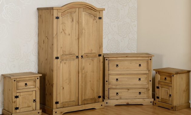 Details About Corona Mexican Pine 4 Piece Bedroom Furniture Set Wardrobe Chest Bedside Pair with regard to sizing 1600 X 1200