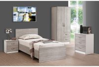 Details About Grey Oak White 3 Piece Bedroom Furniture Set Marina High Gloss Range pertaining to size 1600 X 1200