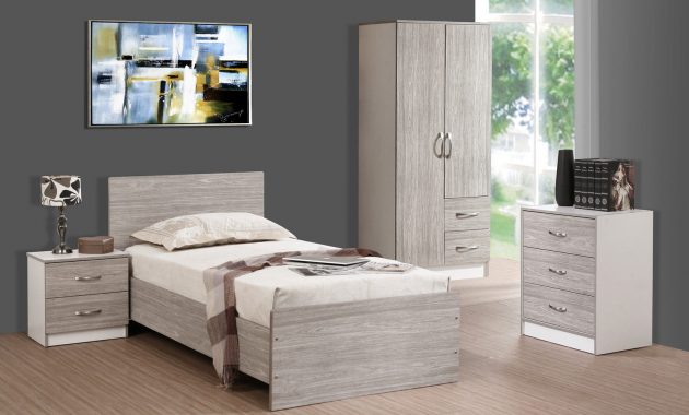 Details About Grey Oak White 3 Piece Bedroom Furniture Set Marina High Gloss Range pertaining to size 1600 X 1200