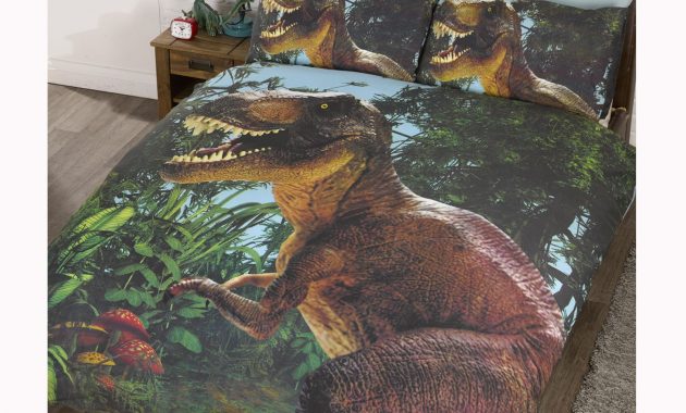 Details About Jurassic T Rex Dinosaur Duvet Cover Sets In Single Or Double Size Kids Bedroom pertaining to measurements 1600 X 1600