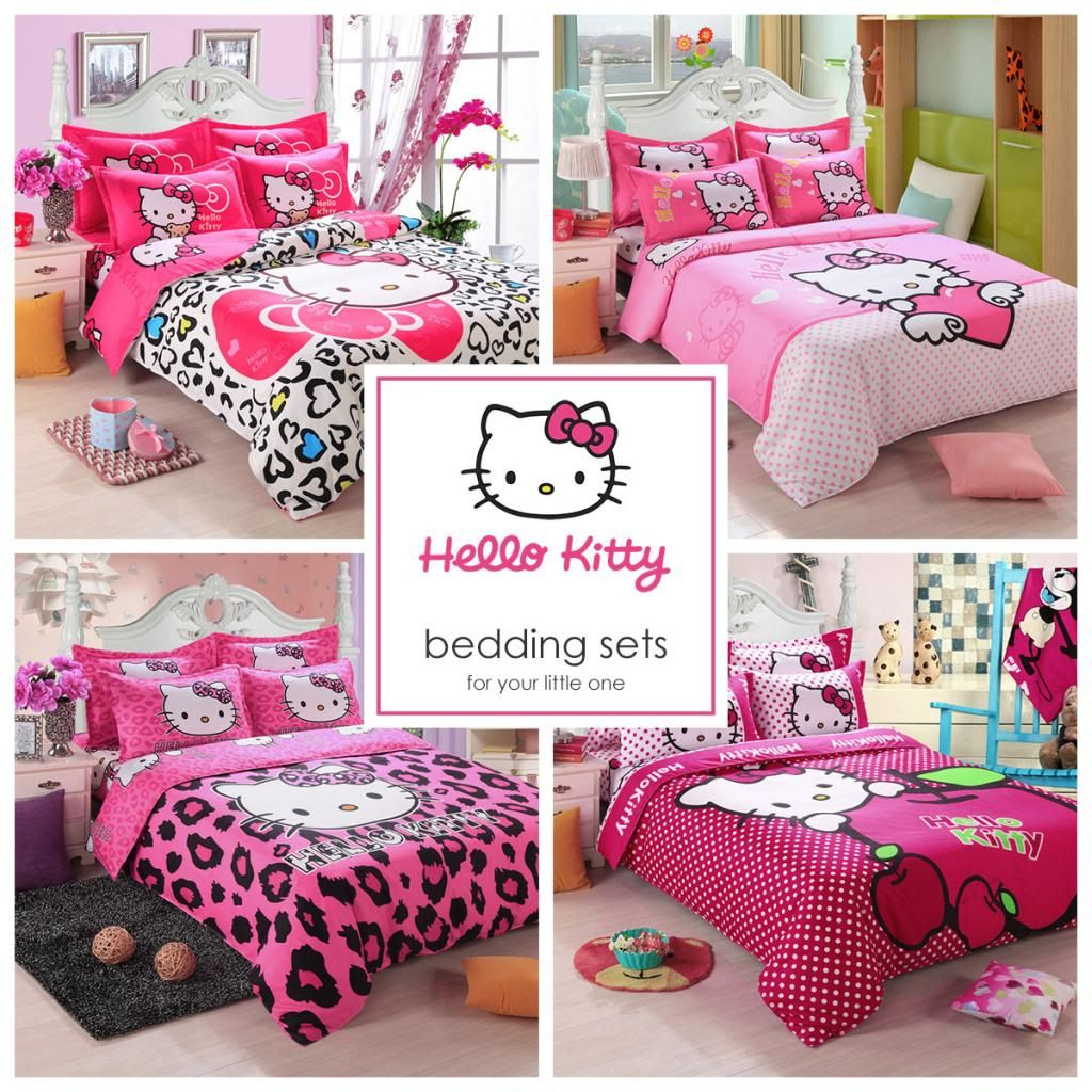 Details About Kids Hello Kitty Bedding Duvet Quilt Cover Bedding Set Twin Full Queen Size Pink for measurements 1024 X 1024