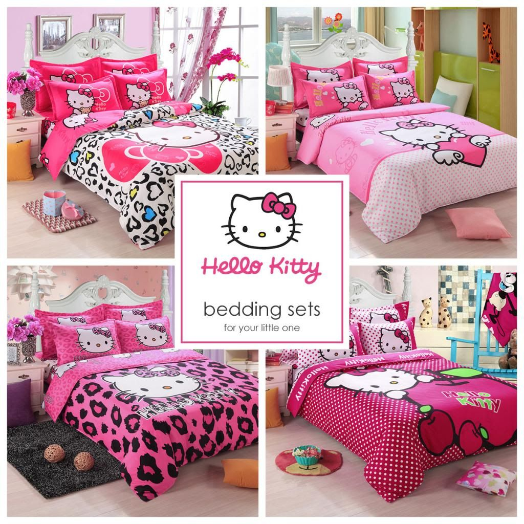 Details About Kids Hello Kitty Bedding Duvet Quilt Cover Bedding Set Twin Full Queen Size Pink for sizing 1024 X 1024