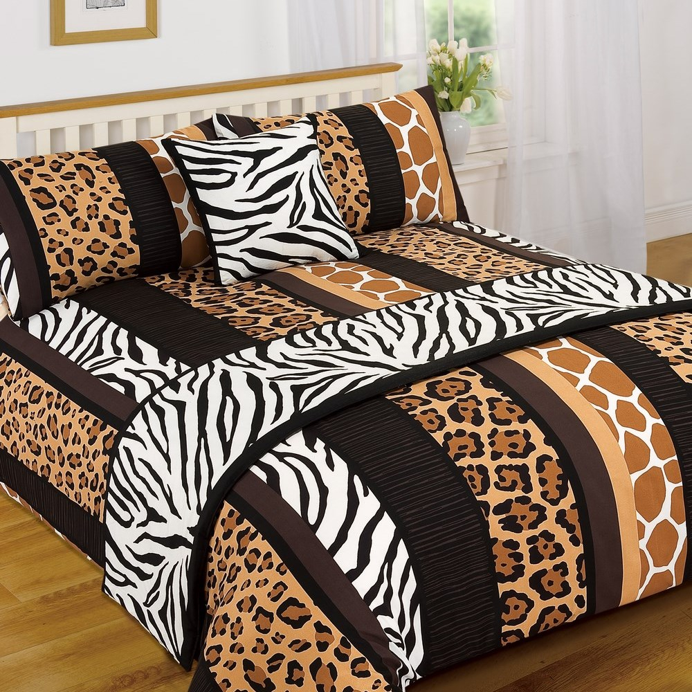 Details About Leopard Animal Print Serengeti Bed In A Bag Duvet Quilt Cover Runner Bedding Set regarding sizing 1000 X 1000