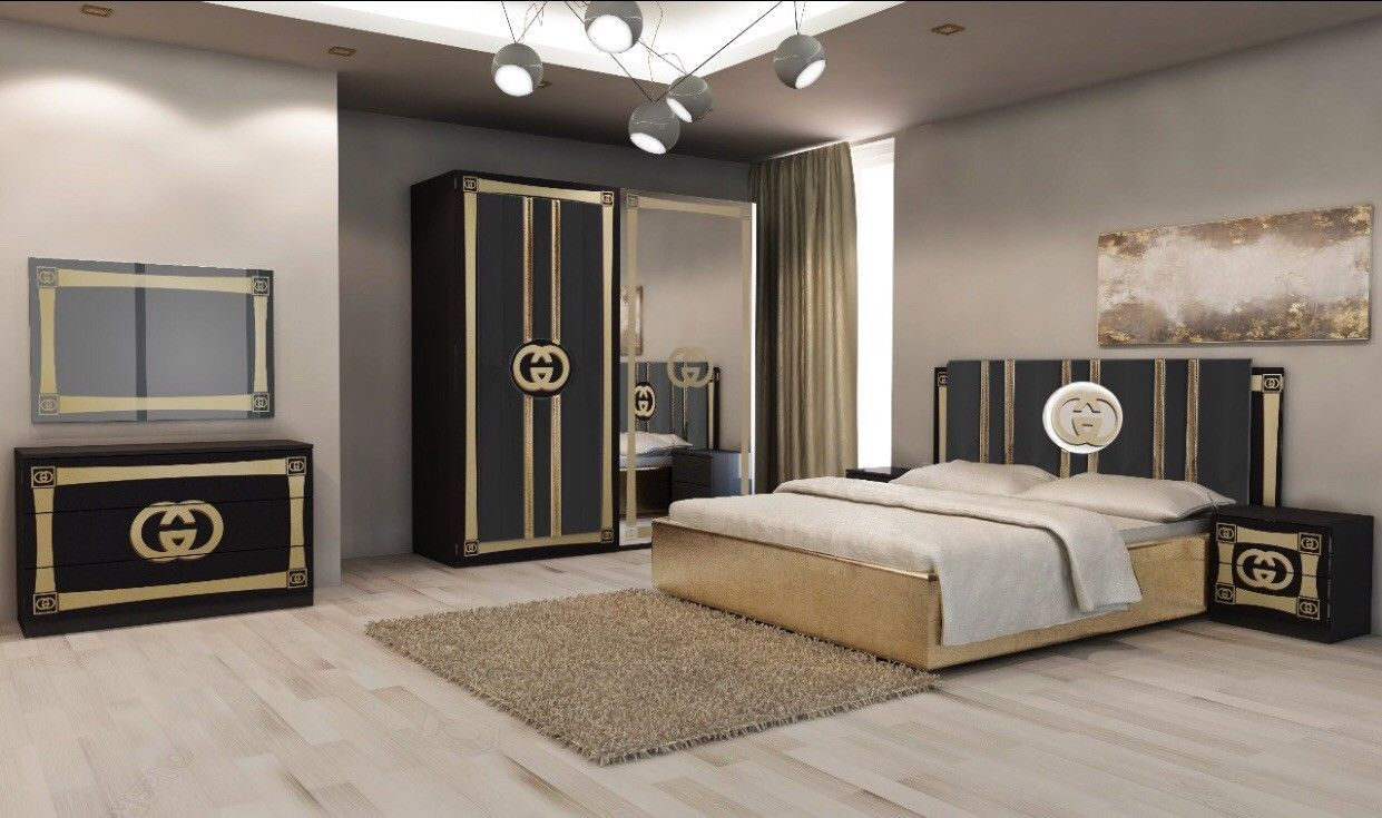 Details About Luxurious Italian Gucci Bedroom Set Rrp 2399 Our inside proportions 1241 X 735