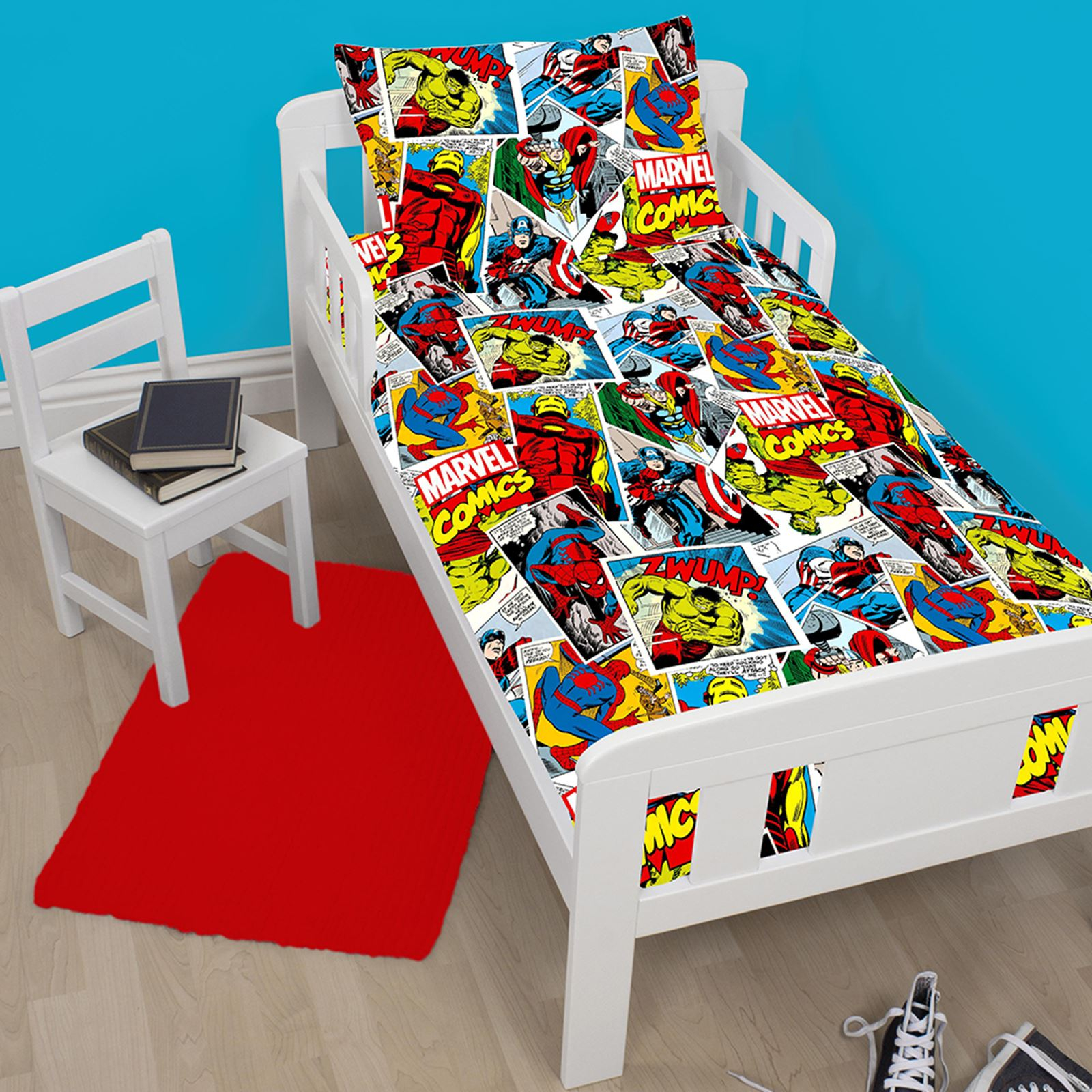 Details About Marvel Comics Justice Junior Bedding Bundle Set 4 In 1 Duvet Pillow Covers regarding sizing 1600 X 1600