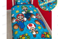 Details About Official Nintendo Super Mario Bedding Duvet Cover Set Single Double Blanket within proportions 1600 X 1600