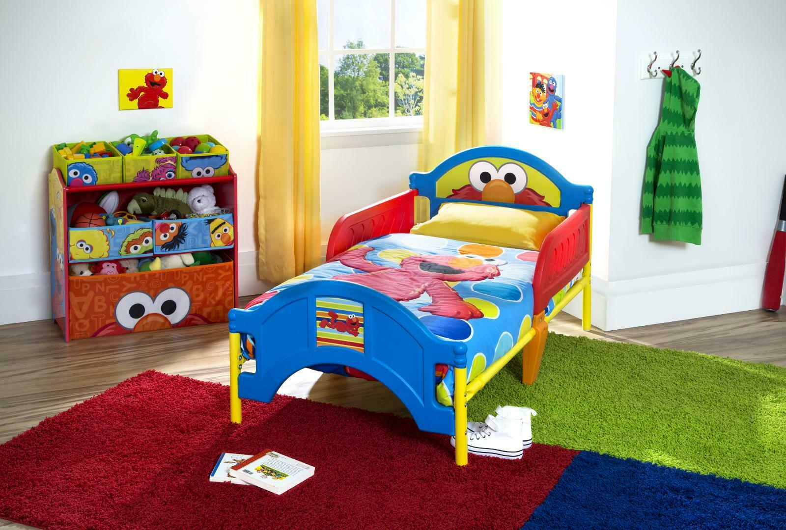Details About Sesame Street Elmo Plastic Toddler Bedroom Set Delta Children throughout measurements 1600 X 1080
