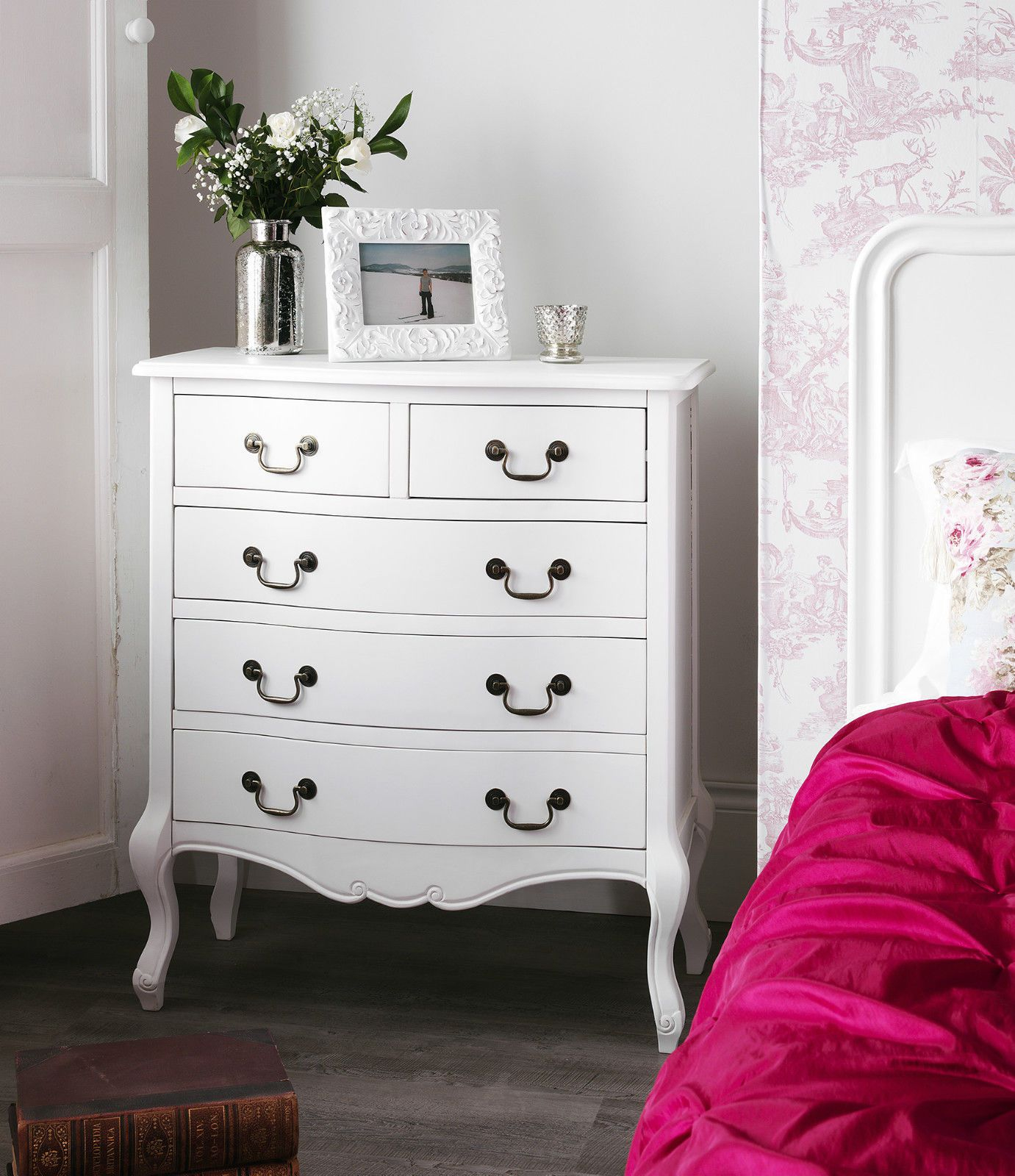 Details About Shab Chic White Bedroom Furniture Bedside Tables with proportions 1381 X 1600