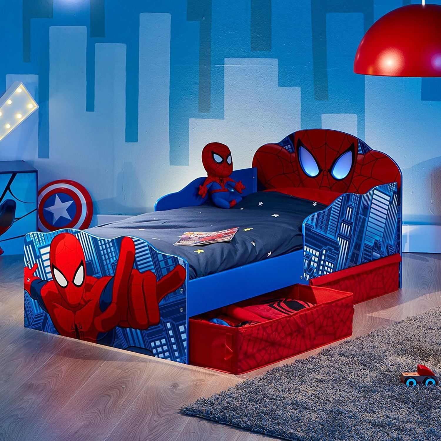 Details About Spiderman Toddler Bed Storage Mattresses regarding measurements 1500 X 1500