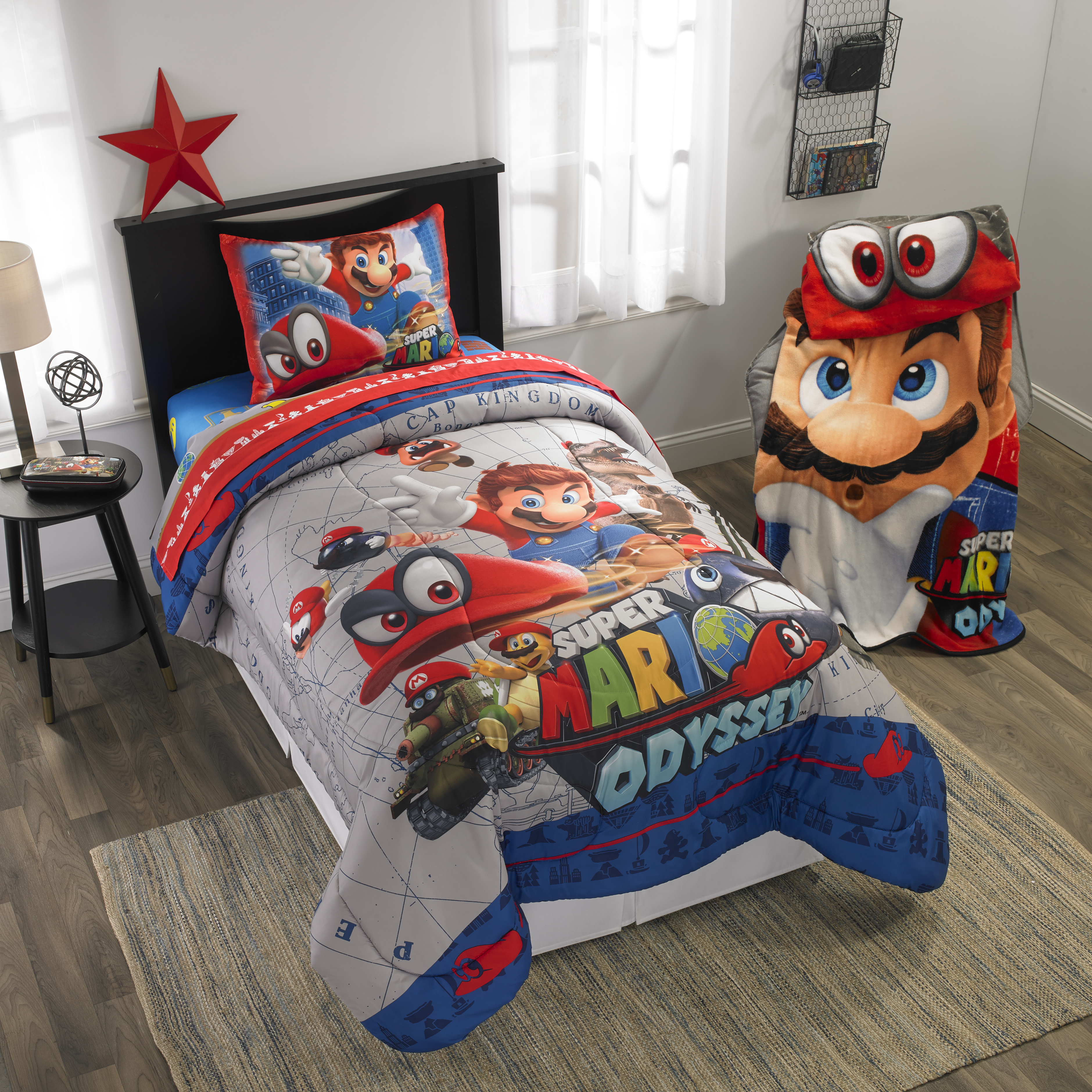 Details About Super Mario Odyssey Caps Off Bed In A Bag Reversible Kids Bedding Set New with proportions 3759 X 3759