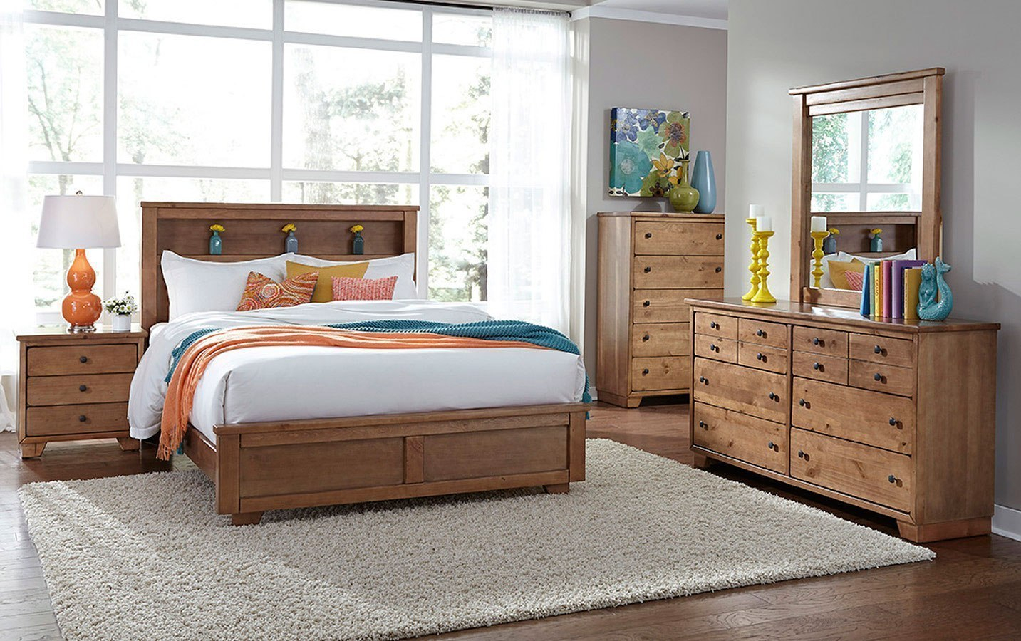 Diego Bookcase Bedroom Set Dune Progressive Furniture with regard to dimensions 1433 X 900