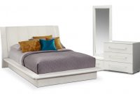 Dimora 5 Piece King Upholstered Bedroom Set White in proportions 1500 X 947