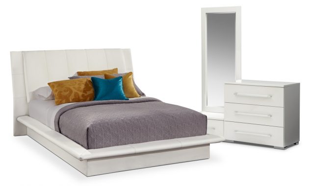 Dimora 5 Piece King Upholstered Bedroom Set White in proportions 1500 X 947