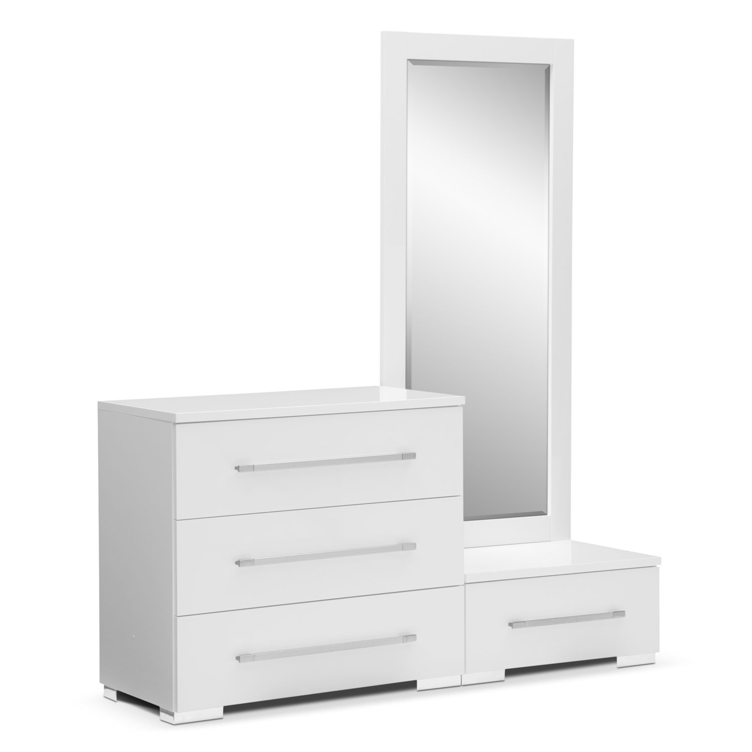 Dimora White Bedroom Dressing Dresser Mirror With Step Value inside measurements 1500 X 1500