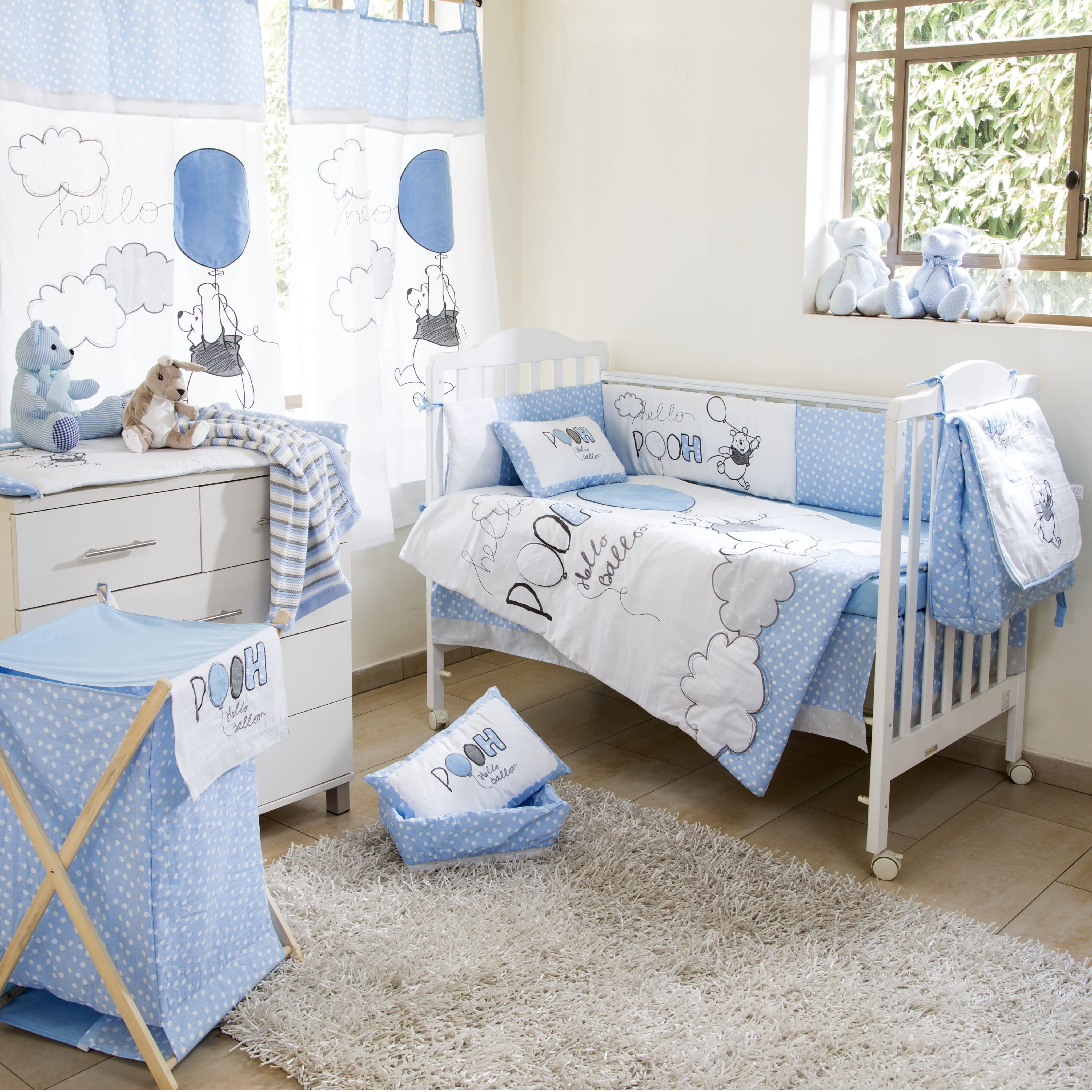 Disney Blue Winnie The Pooh Play Crib Bedding Collection Crib Bedding Set regarding dimensions 4096 X 4096