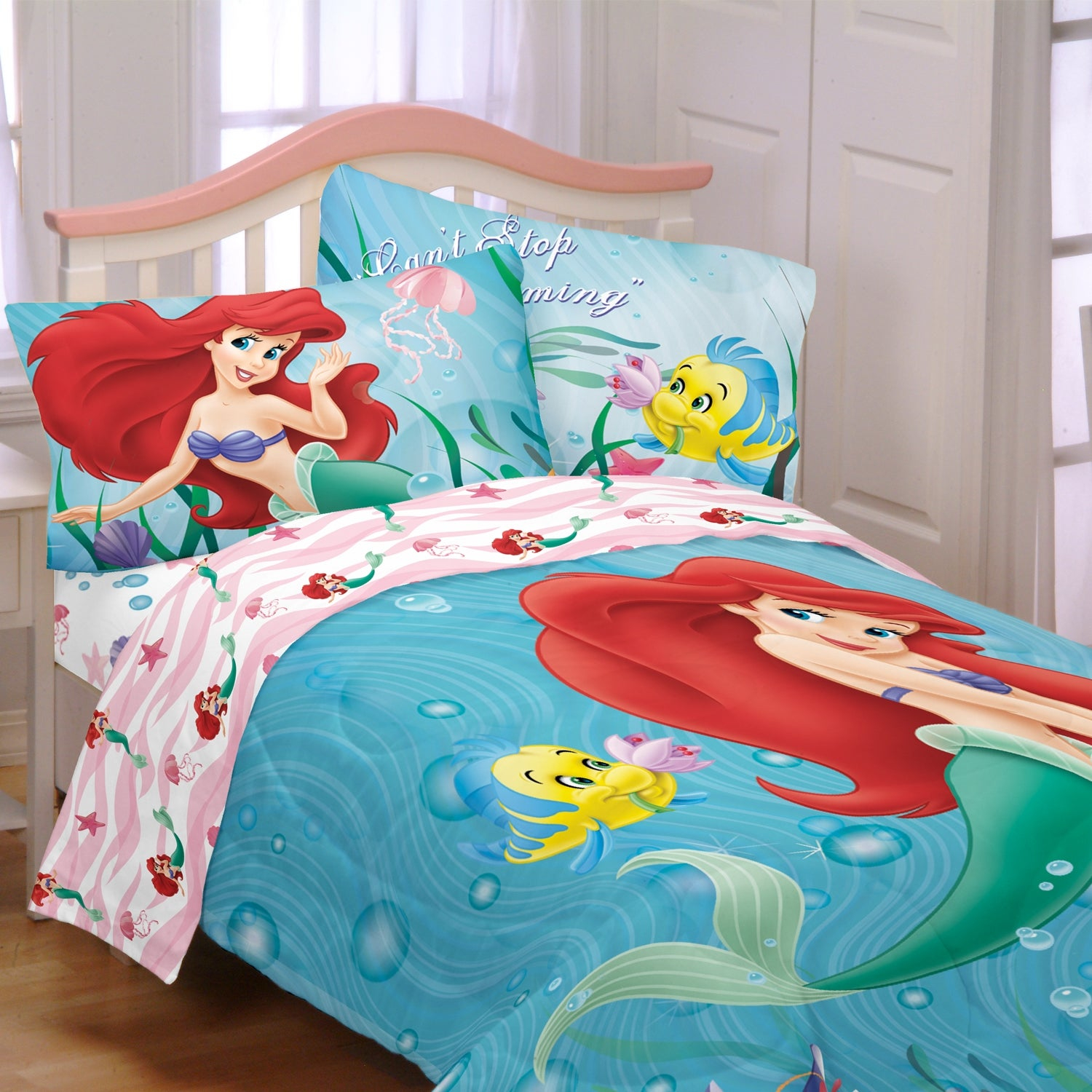 Disney Little Mermaid Sea Friends 4 Piece Bed In A Bag With Sheet Set intended for measurements 1500 X 1500